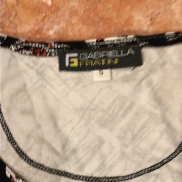 GABRIELLA FRANTINI BLACK 3/4 SLEEVE TOP SIZE S - Picture 2 of 7